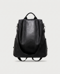 Minimalist City Backpack in black — front view, RABUKO