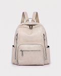 Retro Shoulder Bag in apricot — front view, RABUKO