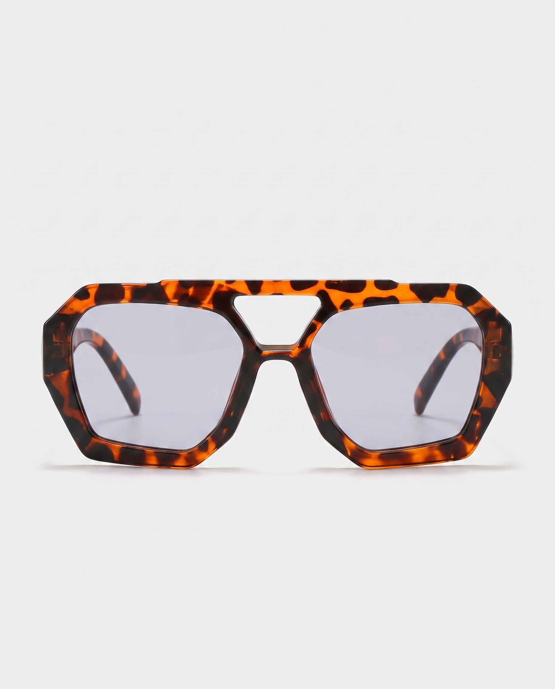 Big frame sunglasses C1 — front view, RABUKO