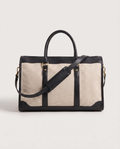 Weekender Travel Tote in black — front view, RABUKO
